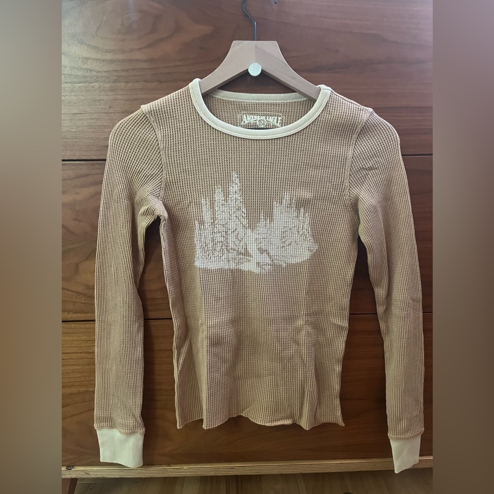 American Eagle Waffle Tee